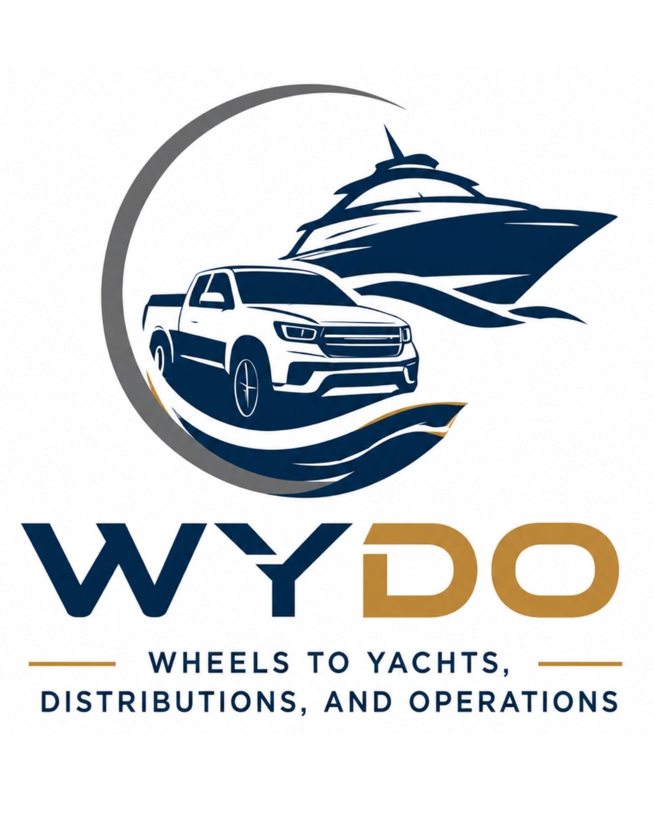 WYDO Wheels to Yachts, Distributions, and Operations logo.